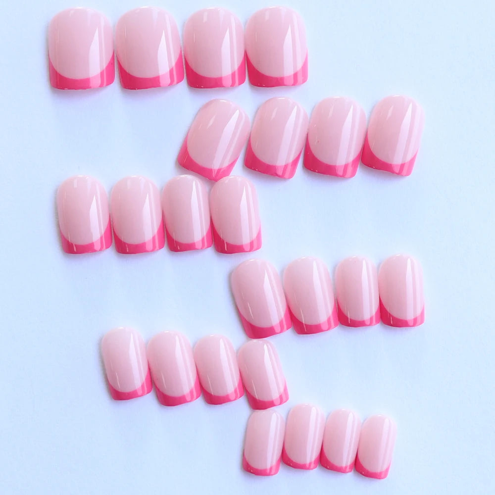Faux ongles moyens avec pendentif à nœud 3d, 96 pièces, ongles acryliques en forme de cœur, strass, ongles pour femmes entièrement coupés