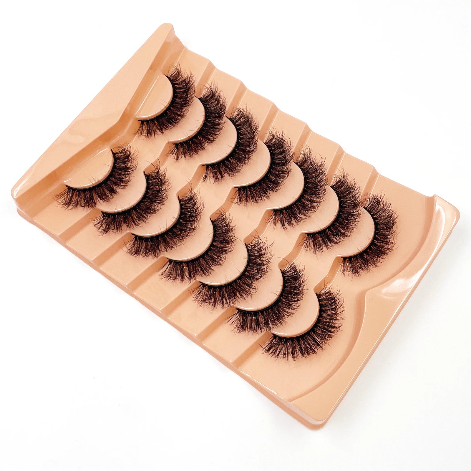 Nouveau 7 paires de faux cils épais, simulation 3D en fourrure de vison, faux cils dramatiques, vente en gros, fabrication de faux cils pleine ligne