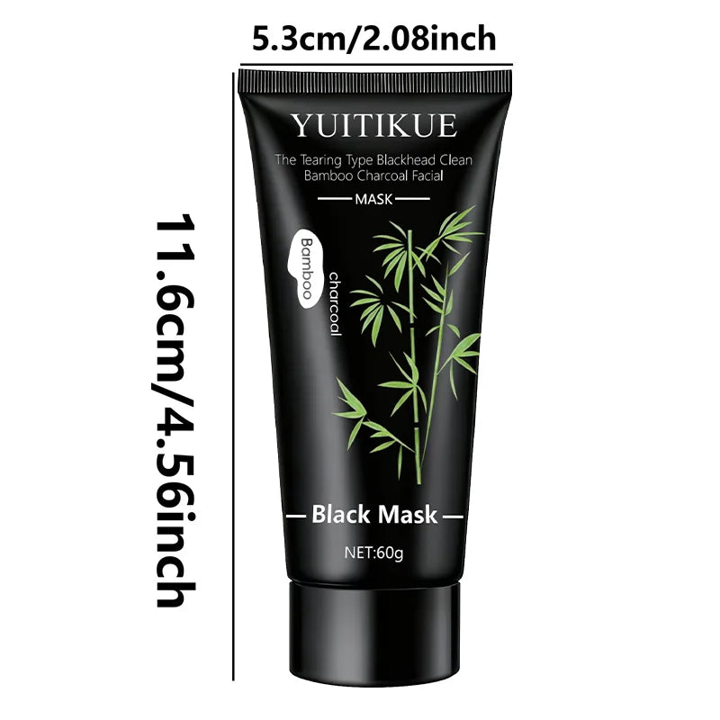 YUITIKUE Masque noir au charbon de bambou 60g - Type de déchirure Nettoyage en profondeur, élimination des points noirs pour une peau claire
