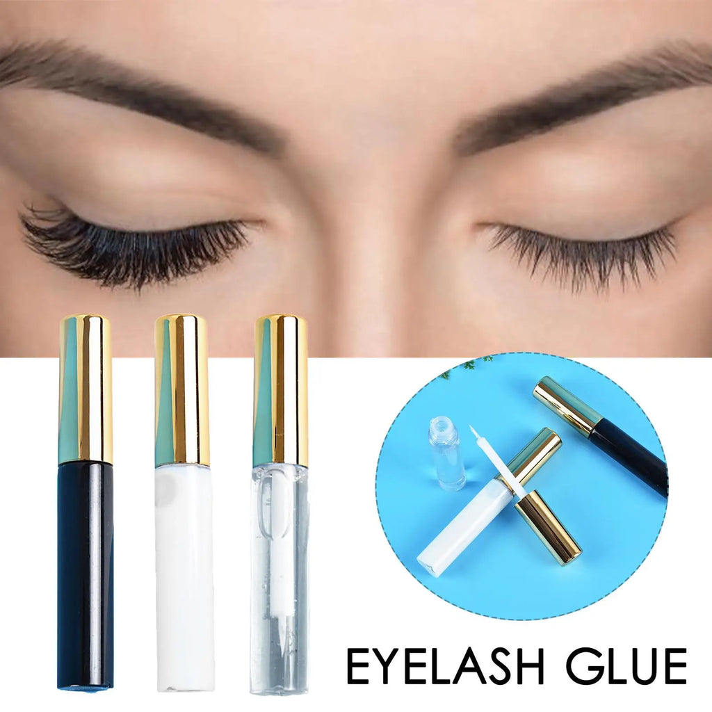 Colle transparente pour faux cils 5 ml, séchage rapide, waterproof et longue tenue, pour une fixation fiable et confortable des faux cils.