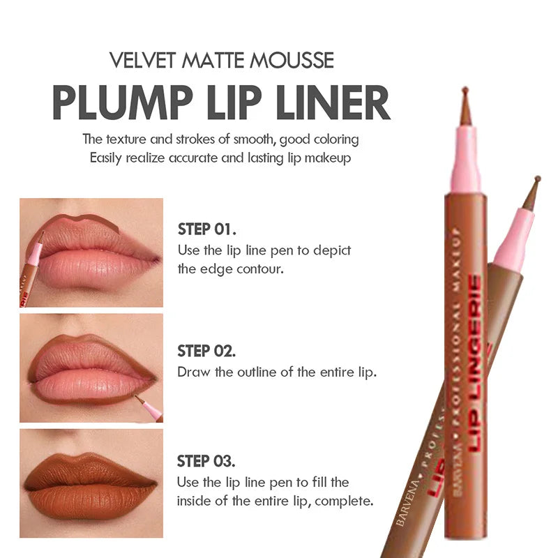 Crayon à lèvres mat, imperméable, Application lisse, résistant aux taches, hydratant, hautement pigmenté, 6 couleurs, maquillage pour le contour des lèvres