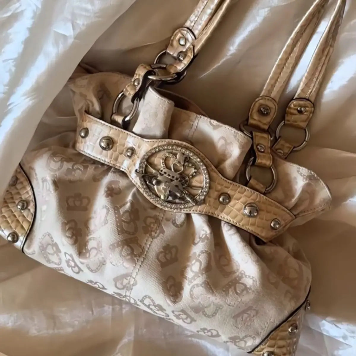 Sac sous le bras Sweet Cool style Y2K, sac cabas à bandoulière en cuir PU, grande capacité, pour femmes, esthétique fairycore, sac à main chic et tendance.