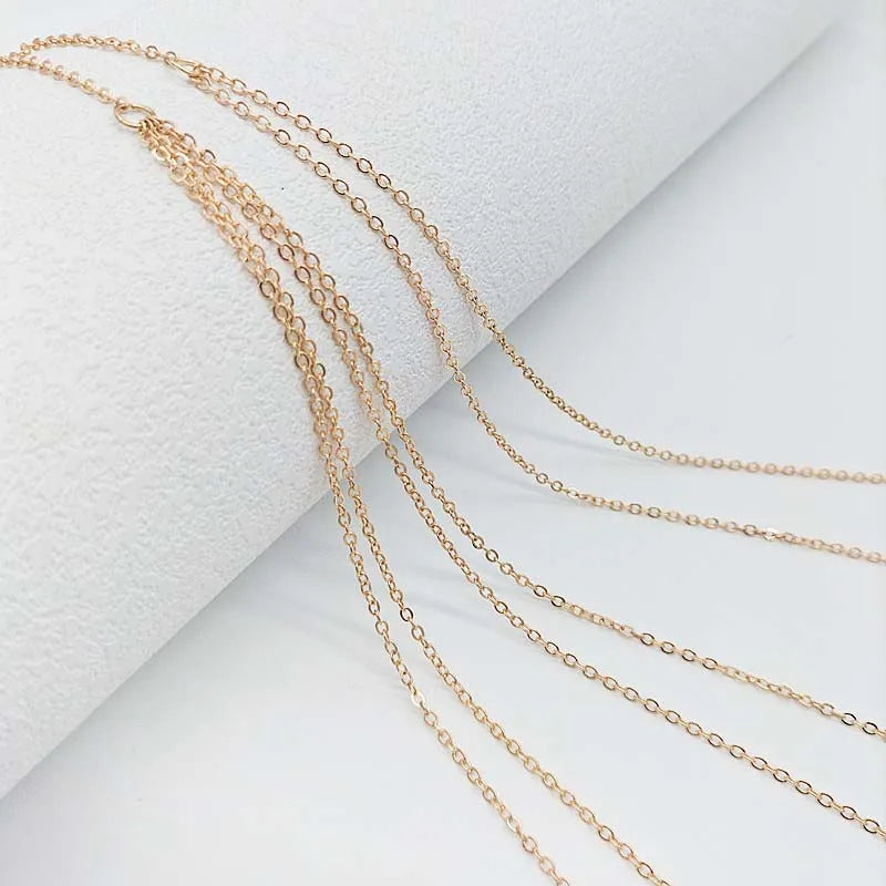 Chaîne de poitrine fine Double couche couleur or pour femmes, nouvelle chaîne Simple en métal brillant, chaîne de taille, Bikini, bijoux de corps, cadeaux