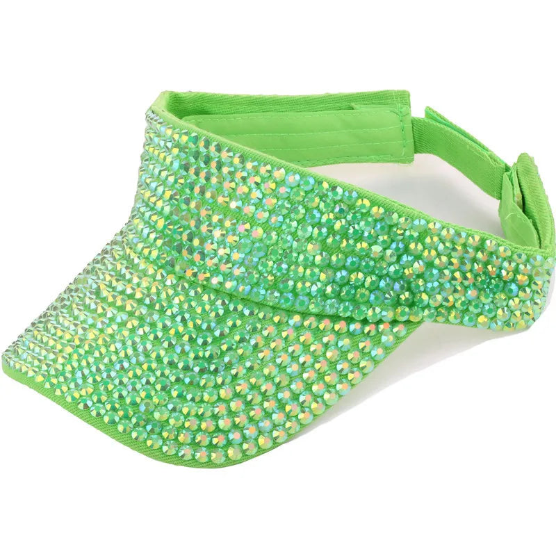 Strass vide casquette décontracté femmes pare-soleil été printemps Streetwear mode Bling Bling diamant intégré casquette de Baseball