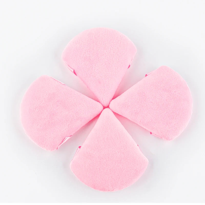 1/2/3/6 pièces Triangle velours poudre bouffée visage cosmétique beauté des yeux outil de maquillage éponge réutilisable lavable Mini bouffée de poudre accessoire