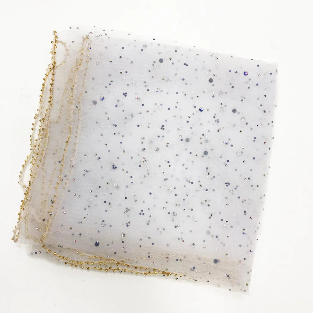Bandana à paillettes colorées à la mode, écharpe de tête Ultra-fine et respirante, Protection solaire d'été, 80cm x 80cm