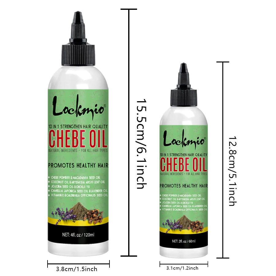 LOCKMIO Chebe huile capillaire pour cuir chevelu apaisant nourrissant racines produits de soins capillaires pour hommes et femmes Chebe revitalisant hydratant