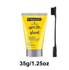 Got2b Glued Spiking Glue Gel Coiffant Invisible Résistant à l'Eau Fixation Forte pour Adhésifs de Perruques Gel de Contrôle des Frisottis pour une Tenue Extrême