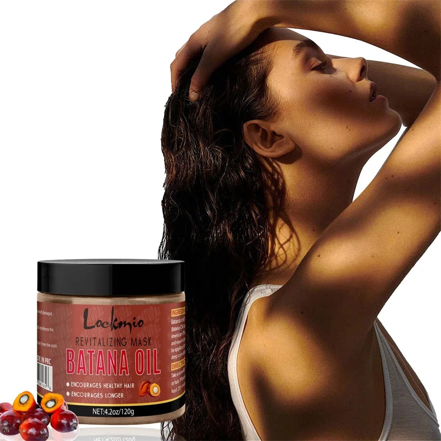 LOCKMIO 120g huile de Batana pour nourrir en profondeur racines revitalisant de Batana naturel améliorer les frisottis cheveux femmes produits de soins capillaires pour les femmes