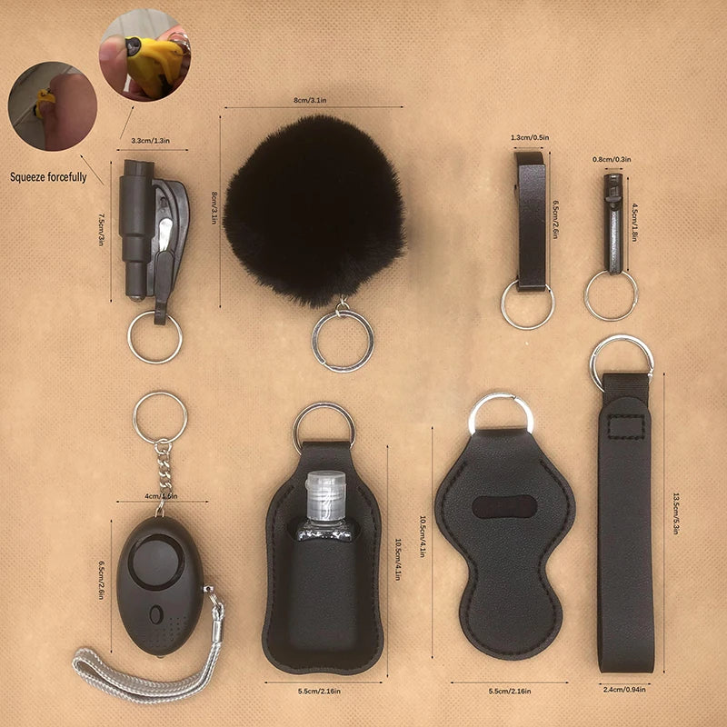 Accessoires de porte-clés de défense personnelle en extérieur – Produits de self-défense sous forme de porte-clés pour femmes. Accessoire portable conçu pour être facilement attaché à un sac ou des clés, destiné à un usage de protection personnelle.