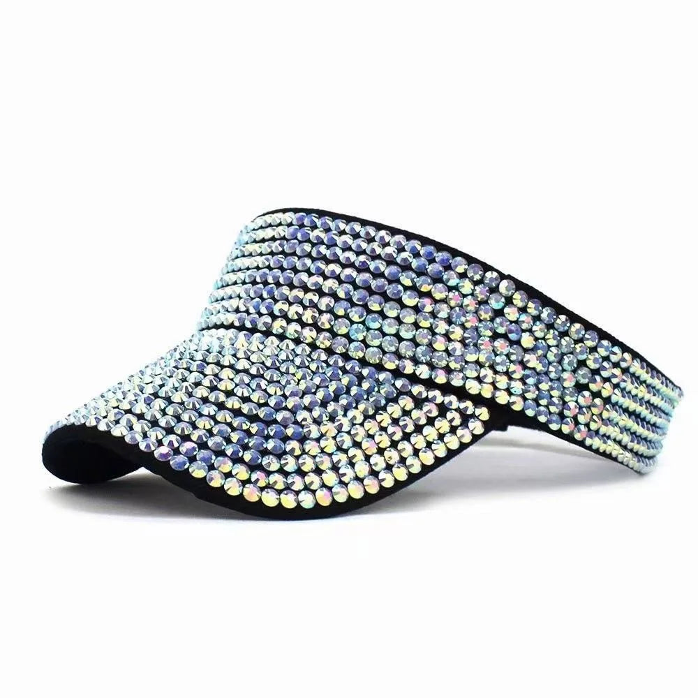 Strass vide casquette décontracté femmes pare-soleil été printemps Streetwear mode Bling Bling diamant intégré casquette de Baseball