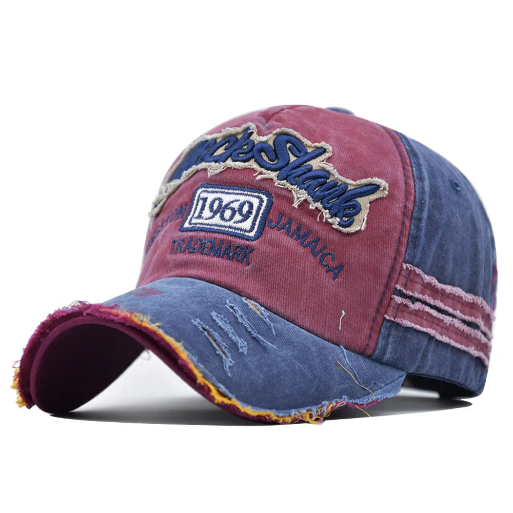 Coton lavé 1969 broderie casquettes de Baseball pour femmes hommes Sport visières Vintage casquette Snapback unisexe-adolescent Hip Hop chapeau os papa chapeau