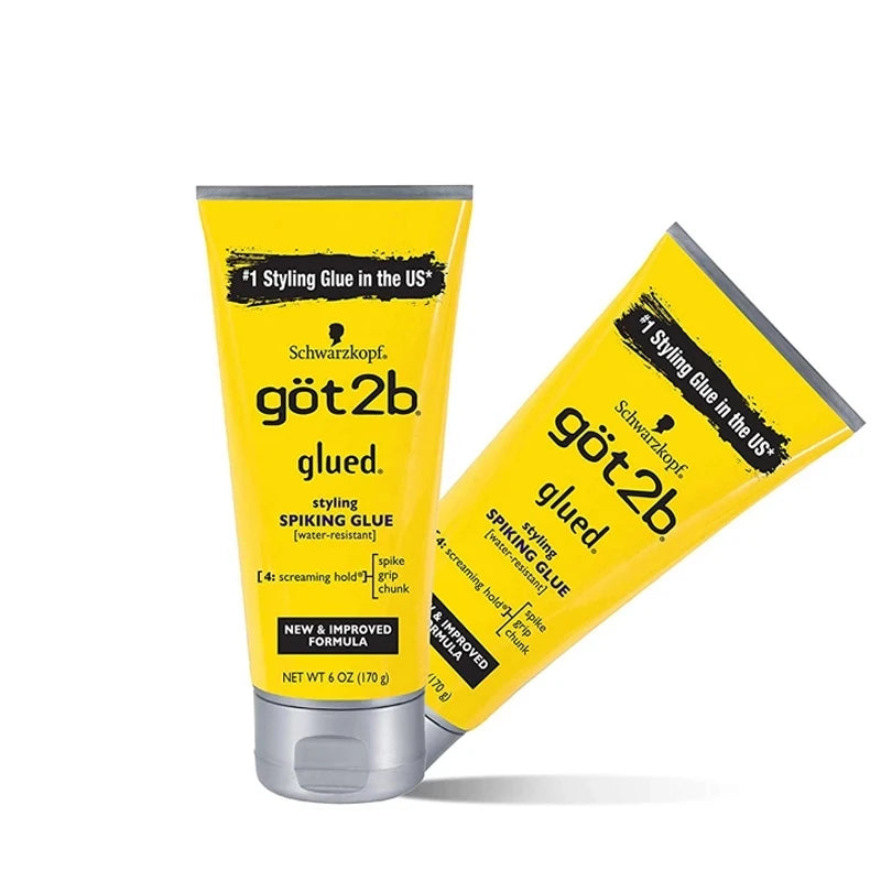 Got2b Glued Spiking Glue Gel Coiffant Invisible Résistant à l'Eau Fixation Forte pour Adhésifs de Perruques Gel de Contrôle des Frisottis pour une Tenue Extrême
