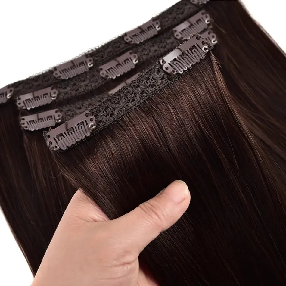 100% vrais cheveux humains blonds Clips dans les Extensions de cheveux paquets naturel noir en vrac blond 613 couleur Piano cheveux brésiliens 30 pouces