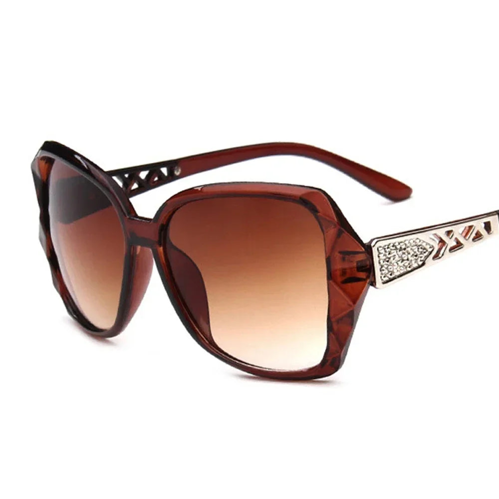 Mode grandes lunettes de soleil violettes femmes marque de luxe lunettes de soleil carrées femme miroir nuances dames
