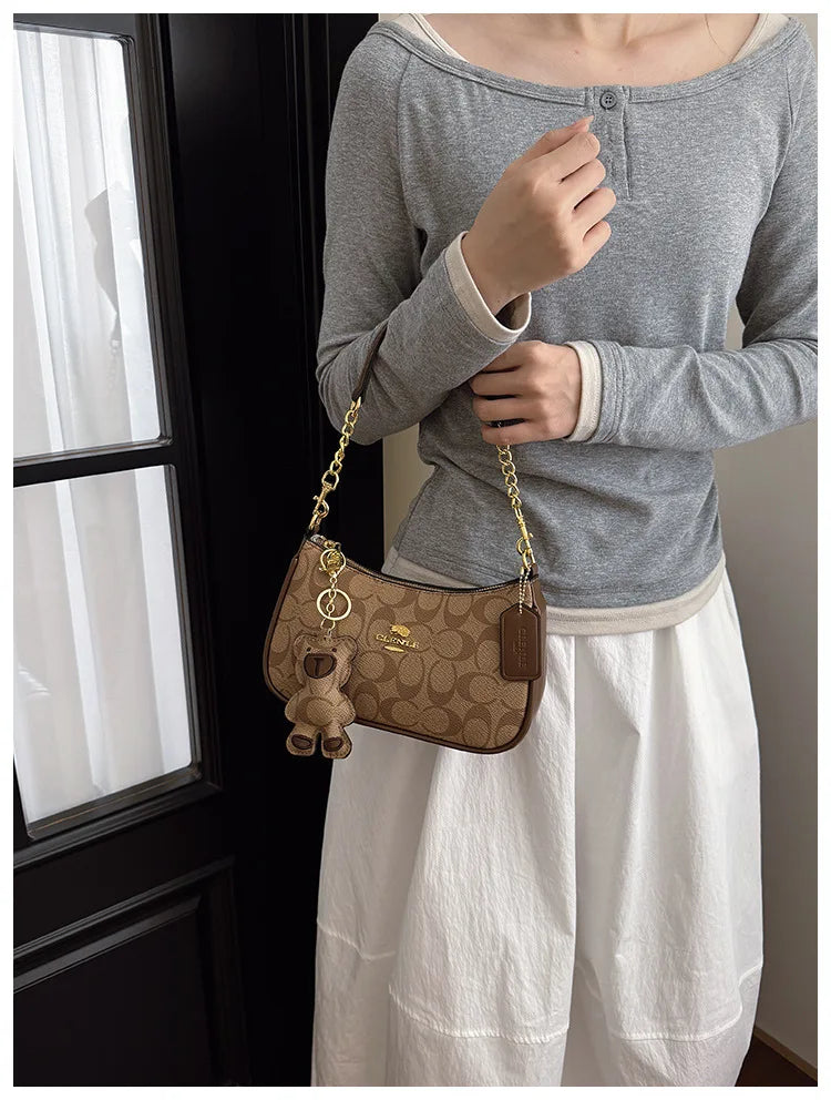 Sac à main de style haut de gamme pour femmes, nouveau modèle 2025, petit sac carré unique et à la mode, tendance, rétro, simple et élégant