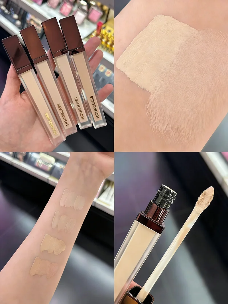 Sablier liquide correcteur pour le visage taches cercle noir yeux rainure lacrimale haute couverture durable contrôle de l'huile hydratation soin de maquillage