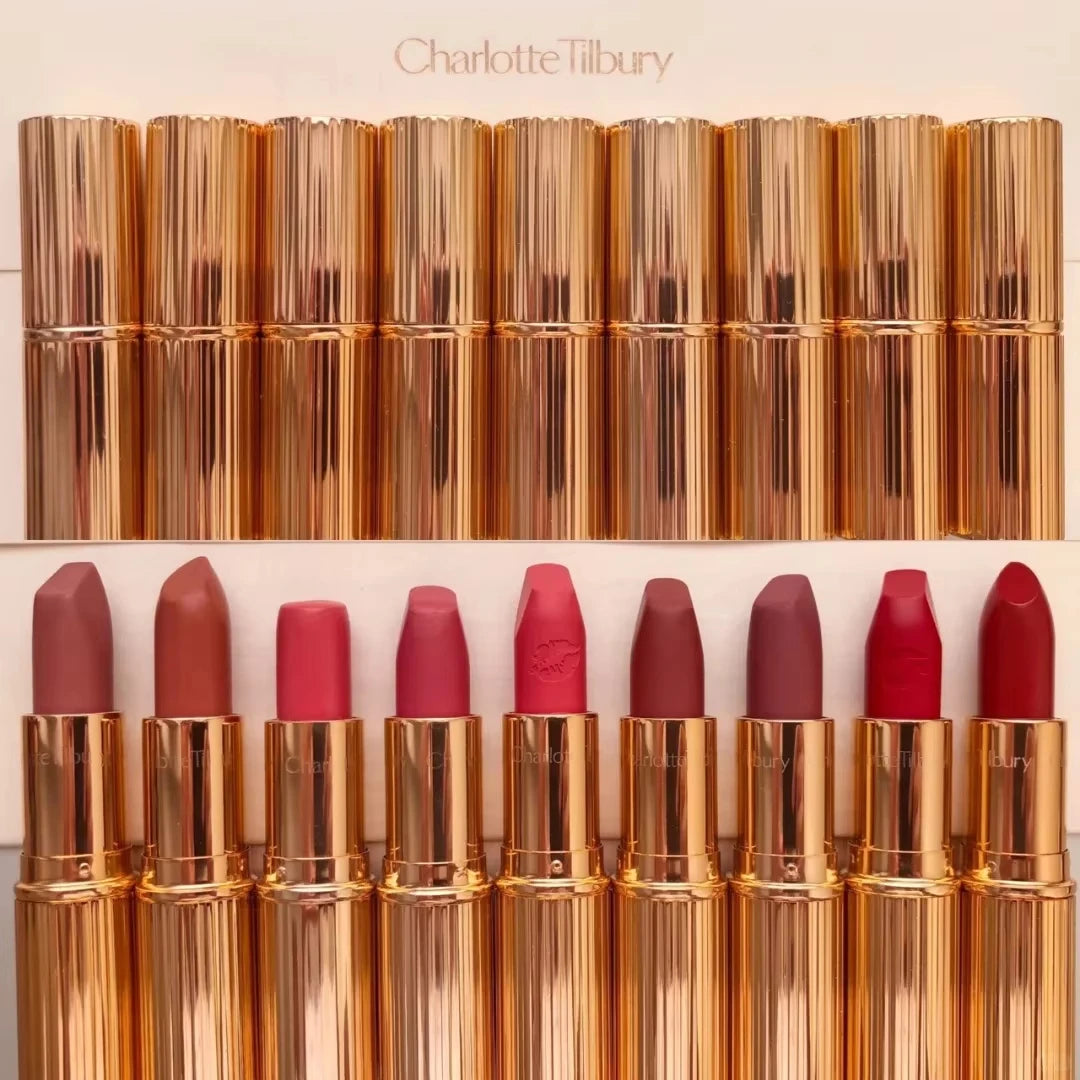 Charlotte Tilbury CT Masque réparateur hydratant pour les lèvres, baume éclaircissant et exfoliant pour les lèvres, rouge à lèvres solide effet gelée, gloss à lèvres