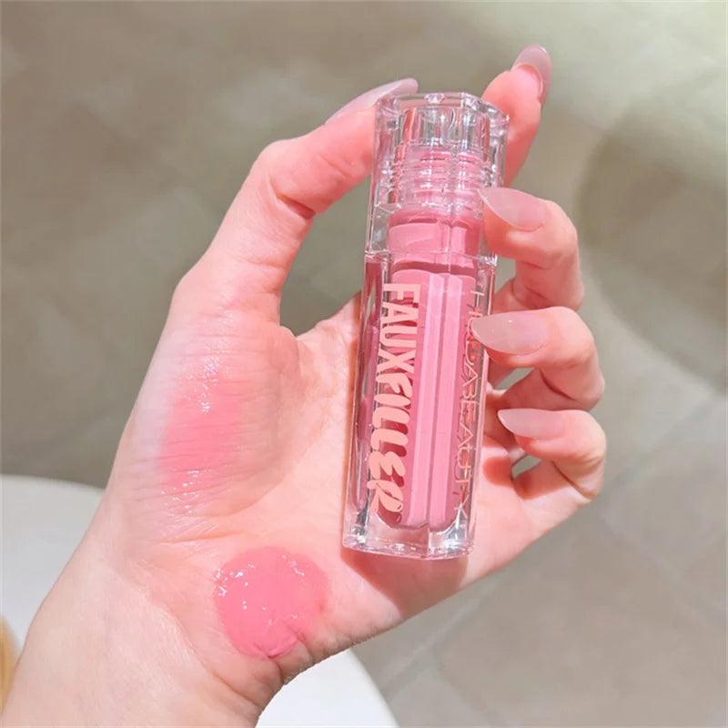 Huda Beauty remplissage brillant Non collant brillant à lèvres hydratant cristal clair huile pour les lèvres repulpant hydratant teinté rouge à lèvres maquillage