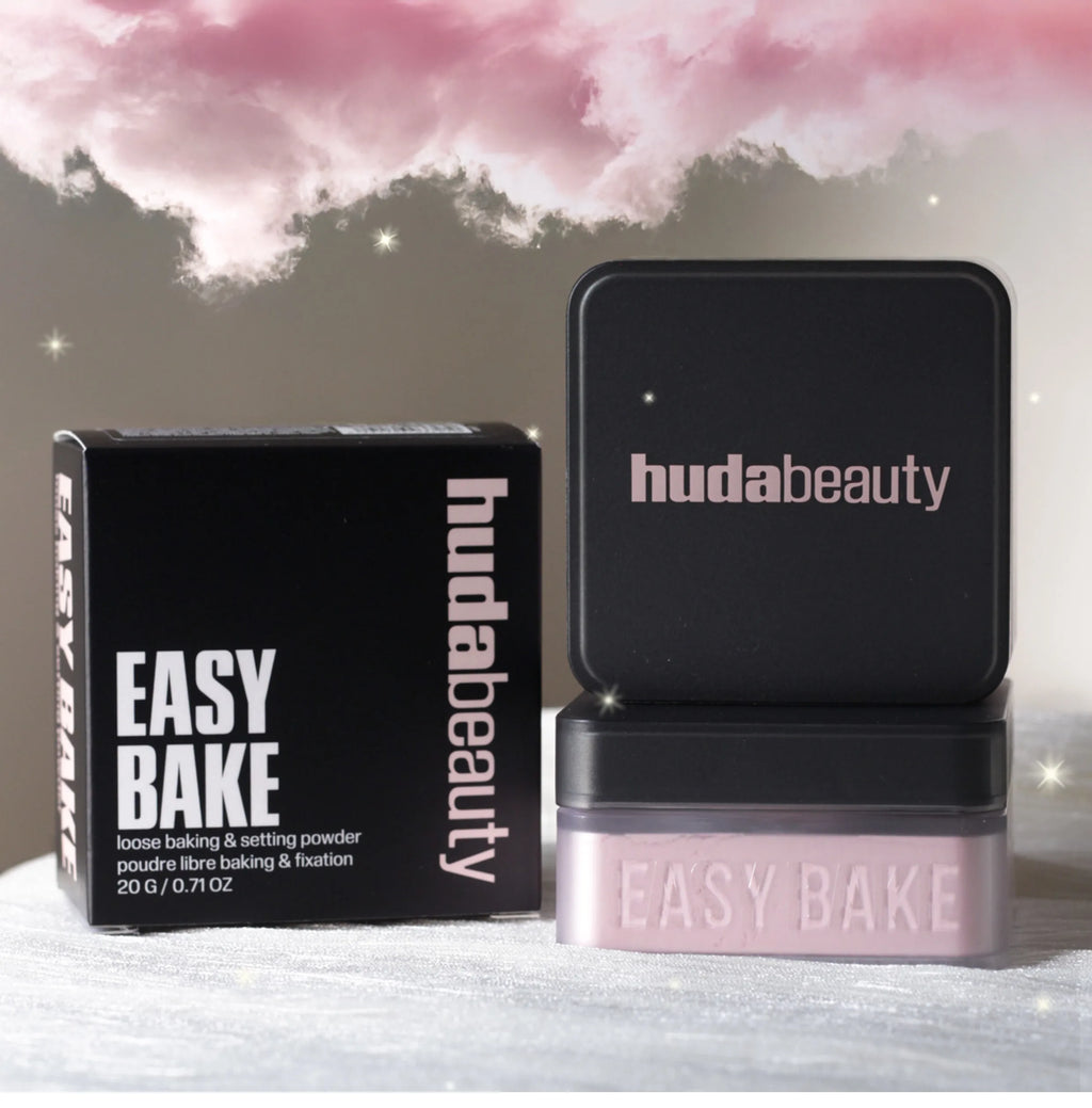 Huda Beauty – poudre à réglage délicat, durable, sans perte, contrôle du maquillage, verrouillage de l'huile, humidité, créer un maquillage de Base zéro pores