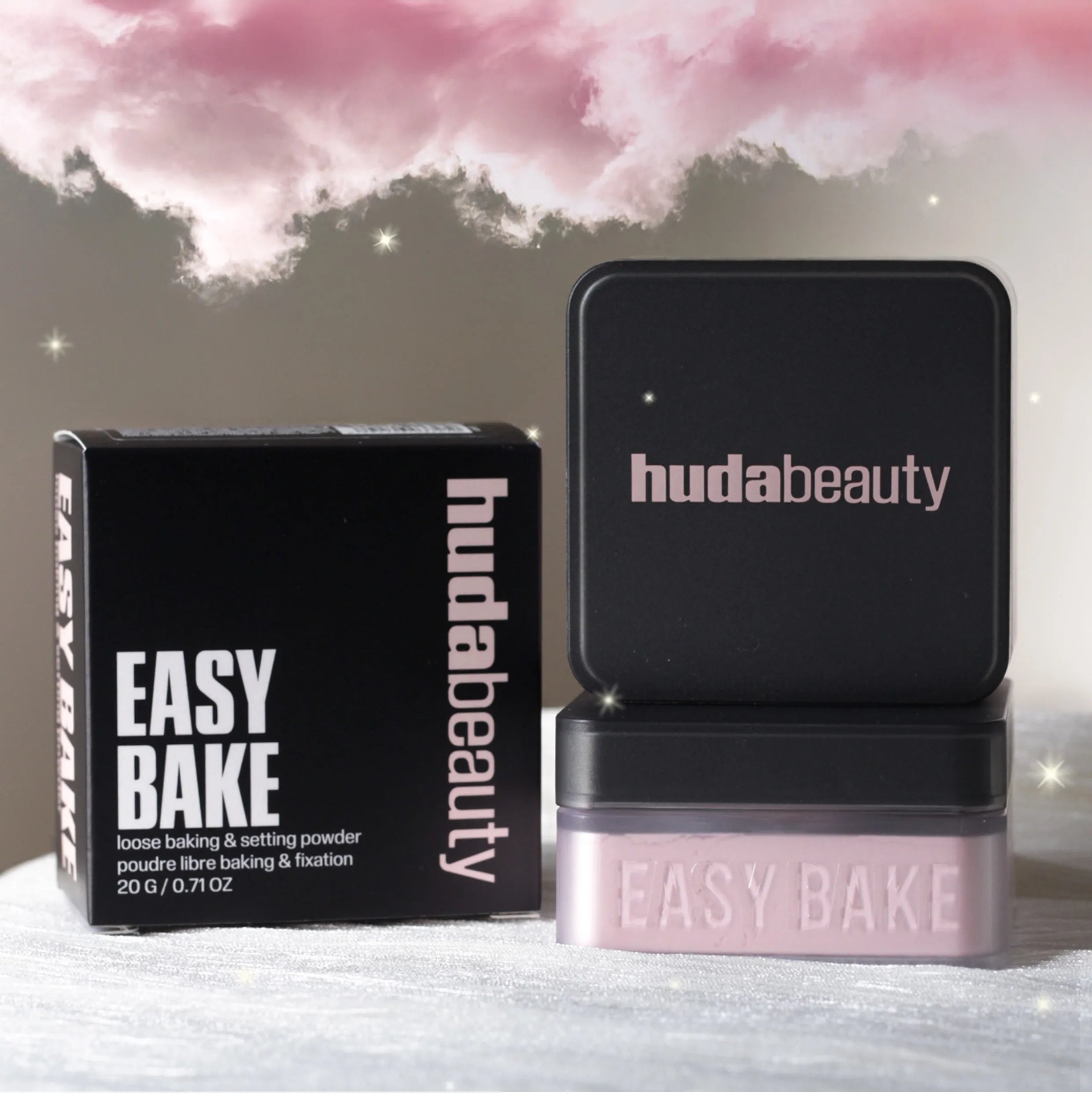 Huda Beauty – poudre à réglage délicat, durable, sans perte, contrôle du maquillage, verrouillage de l'huile, humidité, créer un maquillage de Base zéro pores
