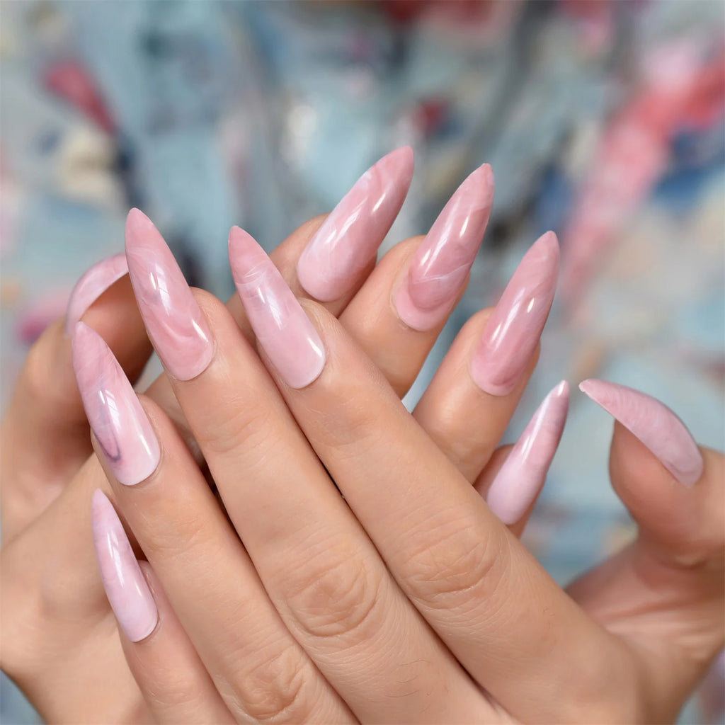 Faux ongles néon extrêmement longs, Orange vif, à pression, Style carnaval, décoration, conseils de manucure, pour Salon de manucure, 24