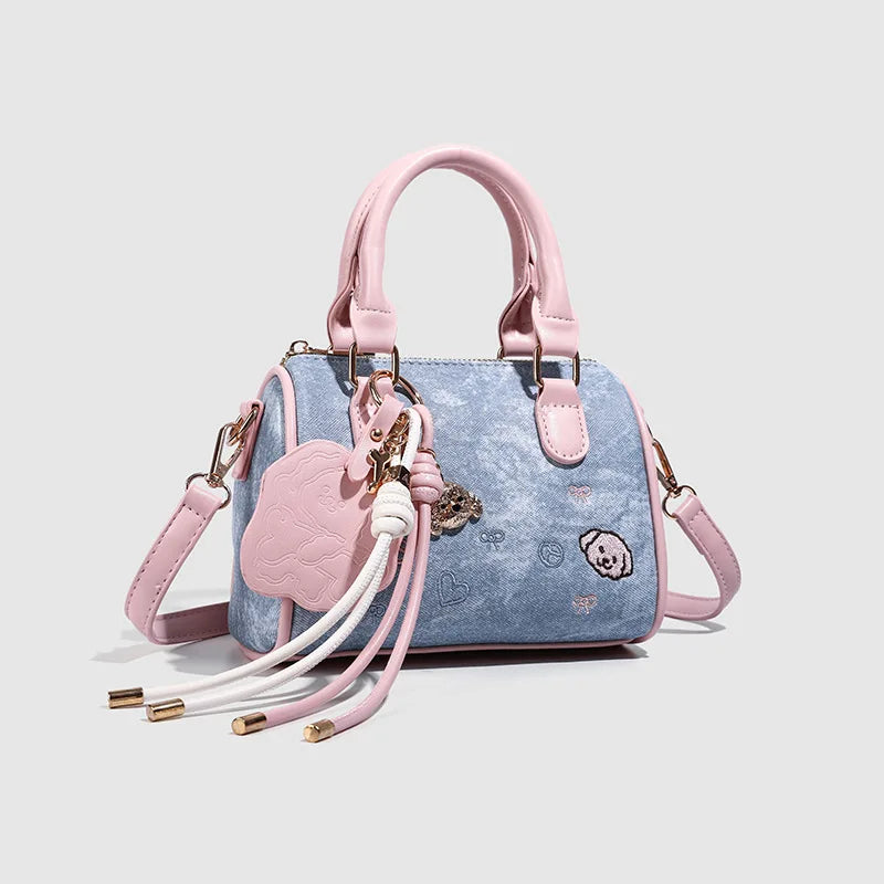 Sac bandoulière en jean tendance pour femme – Sacs à main et sacs de créateurs de luxe
