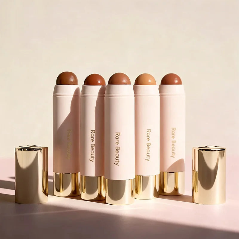 Fard à joues en poudre haute brillance, beauté Rare, léger, soyeux, Portable, hydratant durable, imperméable, contour naturel, maquillage pour le visage