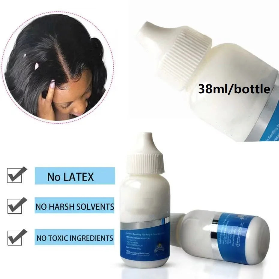 GHOSTBOND Adhésif de remplacement de cheveux 1,3 oz - Colle de liaison pour perruque invisible : résistante à l'eau et à l'huile, non toxique