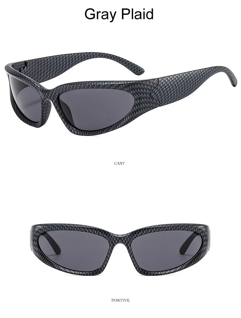 Lunettes de soleil carrées vintage pour femmes, lunettes de soleil de créateur de marque, nuances féminines, miroir rétro punk, petit cadre