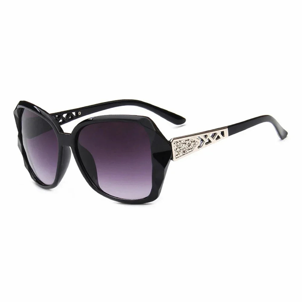 Mode grandes lunettes de soleil violettes femmes marque de luxe lunettes de soleil carrées femme miroir nuances dames