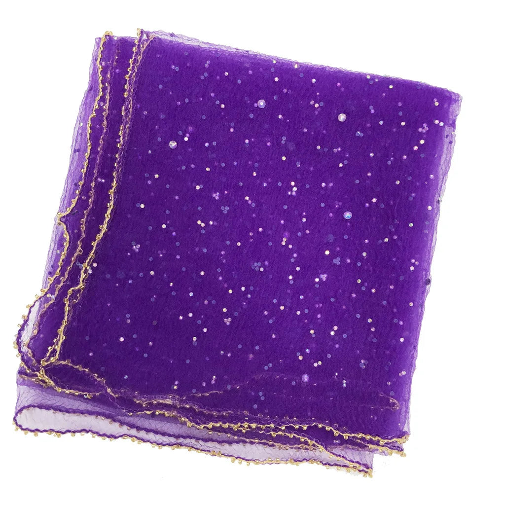 Bandana à paillettes colorées à la mode, écharpe de tête Ultra-fine et respirante, Protection solaire d'été, 80cm x 80cm