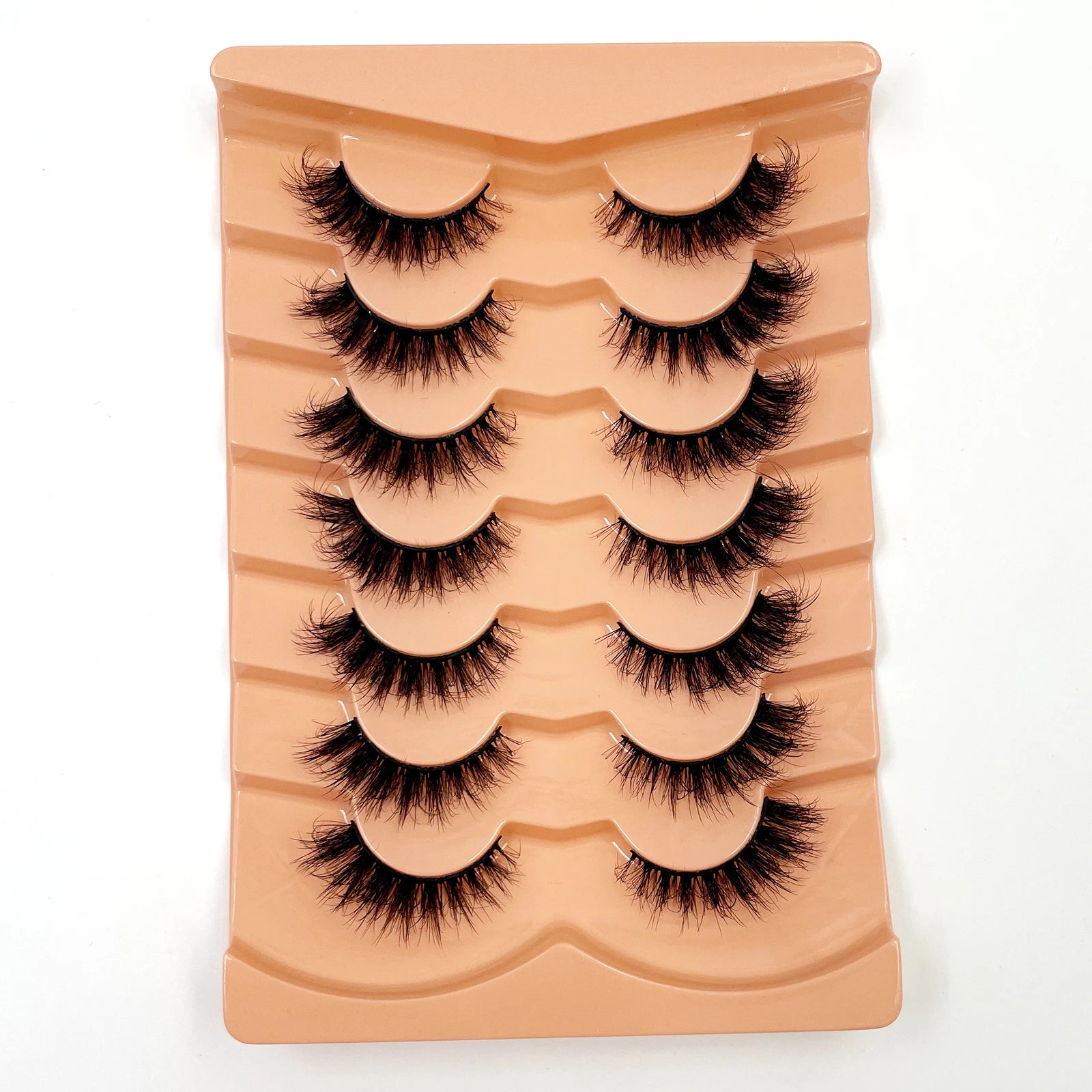 Nouveau 7 paires de faux cils épais, simulation 3D en fourrure de vison, faux cils dramatiques, vente en gros, fabrication de faux cils pleine ligne