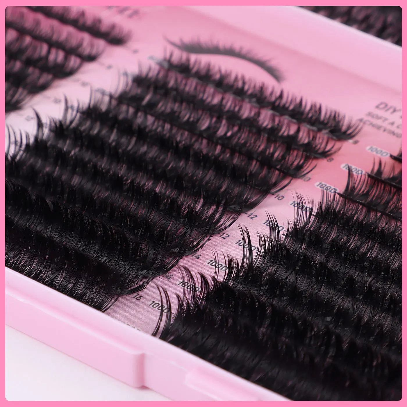 Extensions de cils individuelles, 600 pièces, épaisses et moelleuses, 30D/100D, longueur mixte, bricolage, pour une Application et un retrait faciles