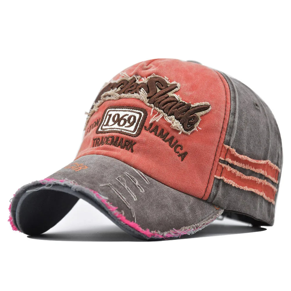 Coton lavé 1969 broderie casquettes de Baseball pour femmes hommes Sport visières Vintage casquette Snapback unisexe-adolescent Hip Hop chapeau os papa chapeau