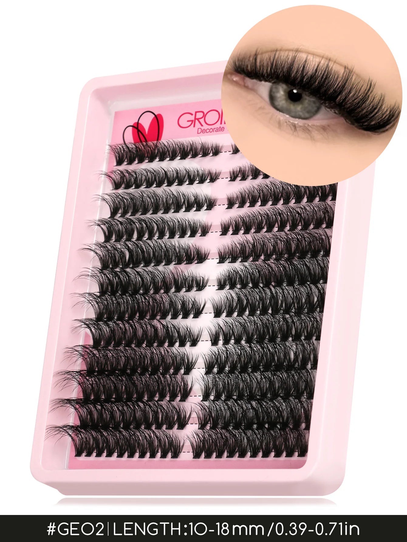 Cils en grappes effet œil de chat

Extensions de cils individuelles légères et aériennes, effet volume et fourni. Cils en grappes duveteux pour un regard intense et élégant. Idéals pour une pose DIY (à faire soi-même) et pour un maquillage des yeux nature