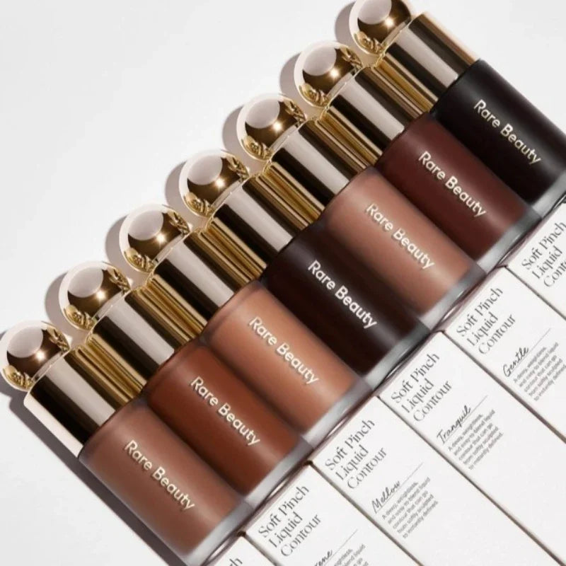 Fard à joues en poudre haute brillance, beauté Rare, léger, soyeux, Portable, hydratant durable, imperméable, contour naturel, maquillage pour le visage