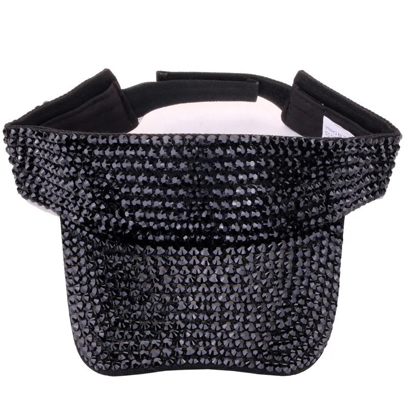 Strass vide casquette décontracté femmes pare-soleil été printemps Streetwear mode Bling Bling diamant intégré casquette de Baseball