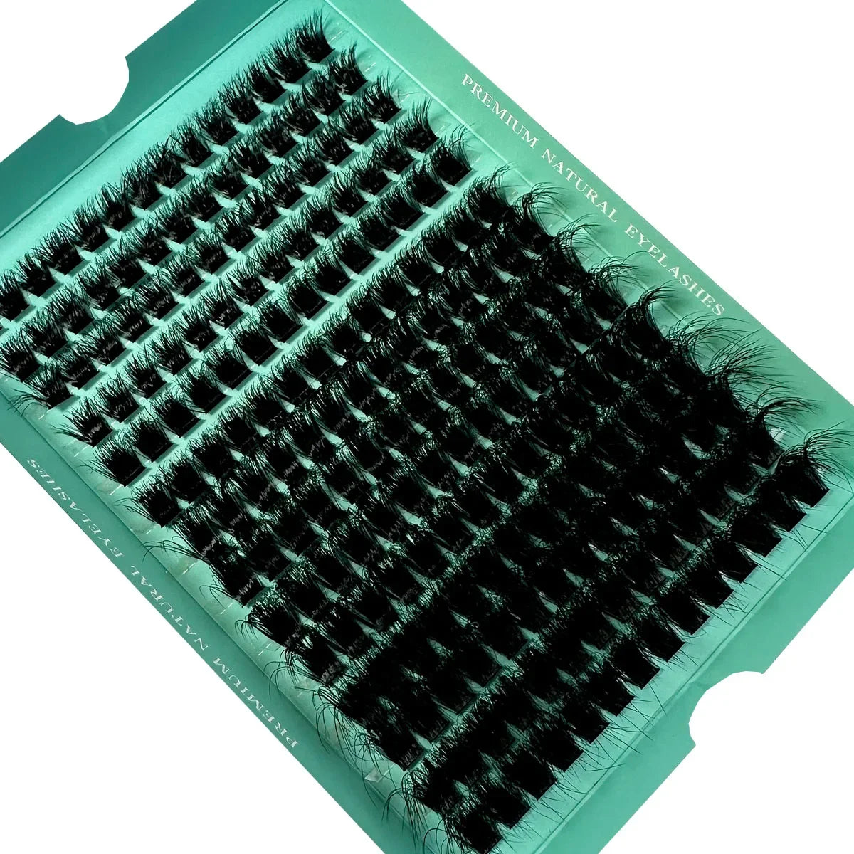 Extensions de cils en bouquets individuels DIY 160D, 8 à 20 mm – Faux cils volumineux 5D, épais, doux et légers, courbure D, 280 pièces. Effet naturel grâce aux segments de cils individuels.