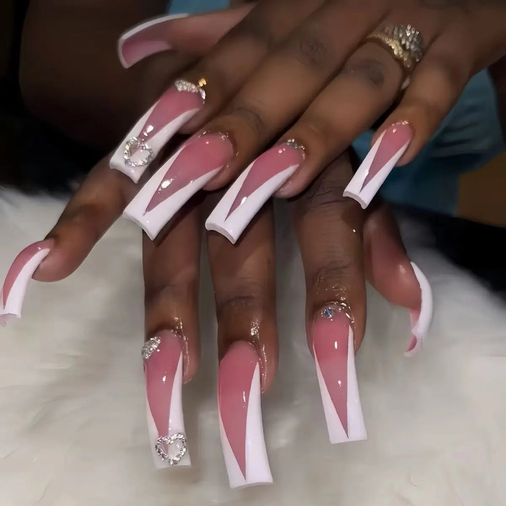 Faux ongles longs et courbés rouge vif, 20 pièces, amovibles, patchs de manucure, charmes, couverture complète, en acrylique, à presser, pour femmes