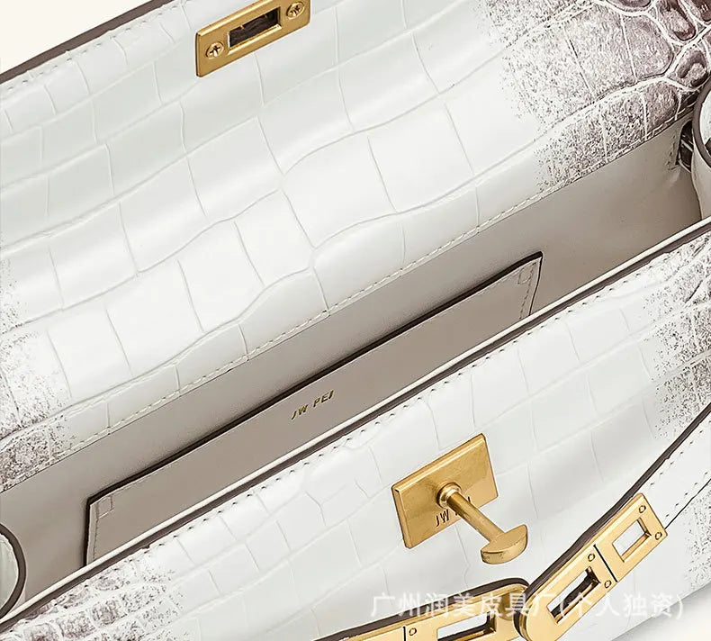 JW PEI Sac à main, motif crocodile, nouveau style, haut de gamme, sac à main/sac à bandoulière pour femme
