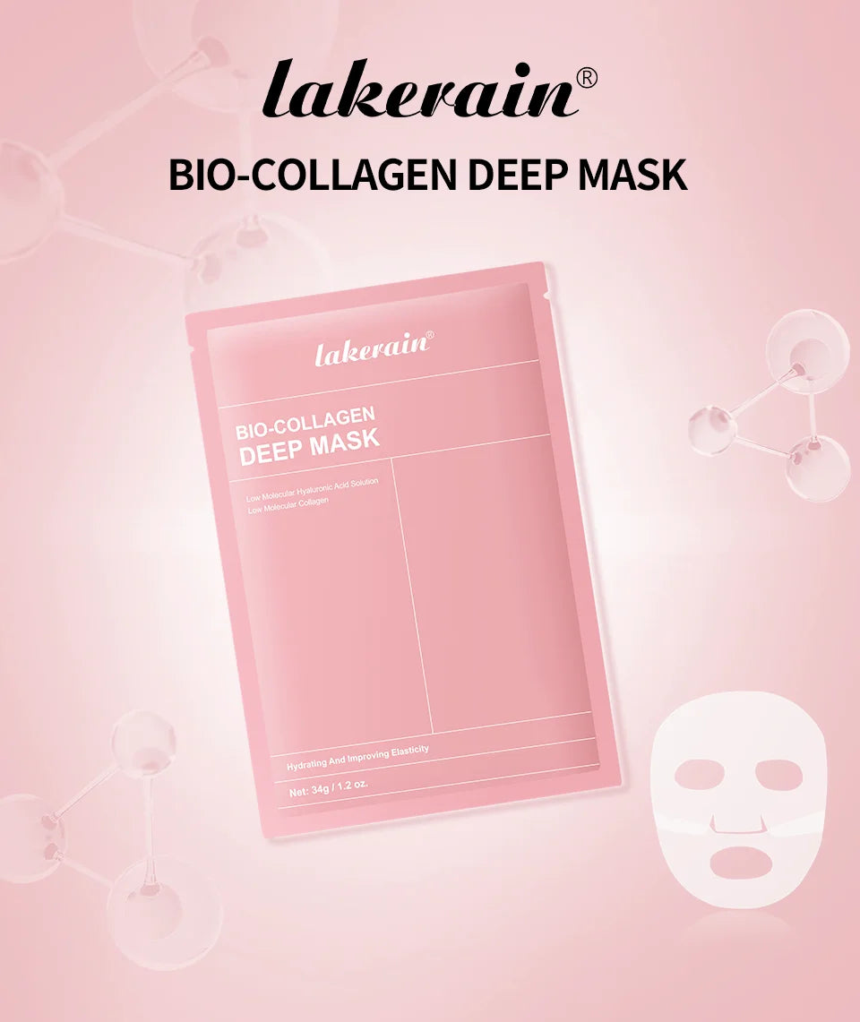 Bio-colagène véritable masque profond supplément collagène hydratant nuit masque hydrogel amélioration de l'élasticité minimisant les pores raffermissant