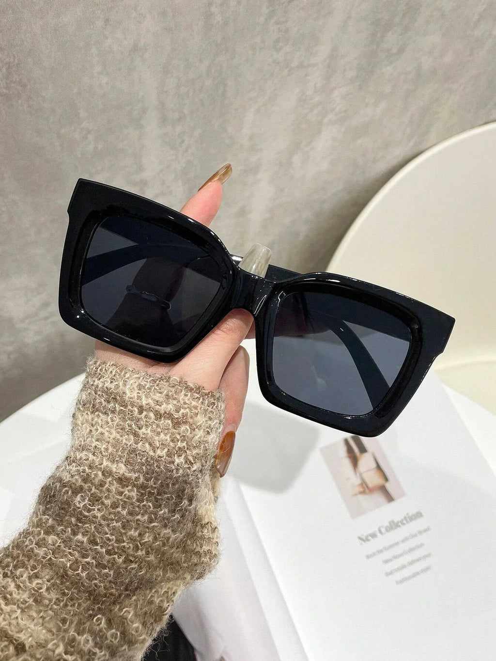 1/2 paires de lunettes de mode rétro de haute qualité à monture carrée, adaptées aux hommes et aux femmes, idéales pour la conduite et le port quotidien