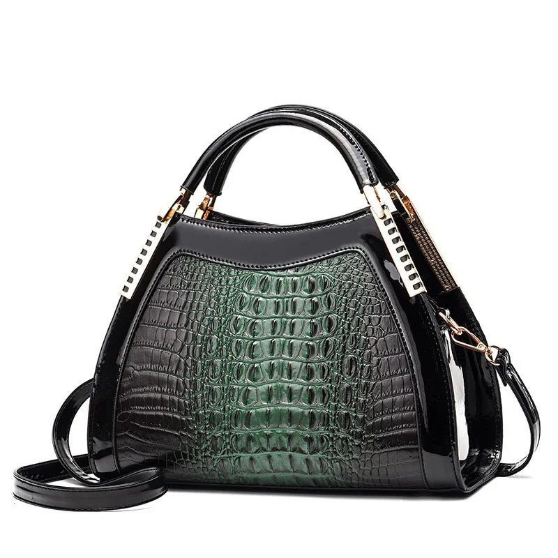 Nouveau sac à motif crocodile, grande capacité, sac tendance, portable, pour le travail / les déplacements, sac à bandoulière ou en travers du corps, sac de beauté élégant et à la mode.