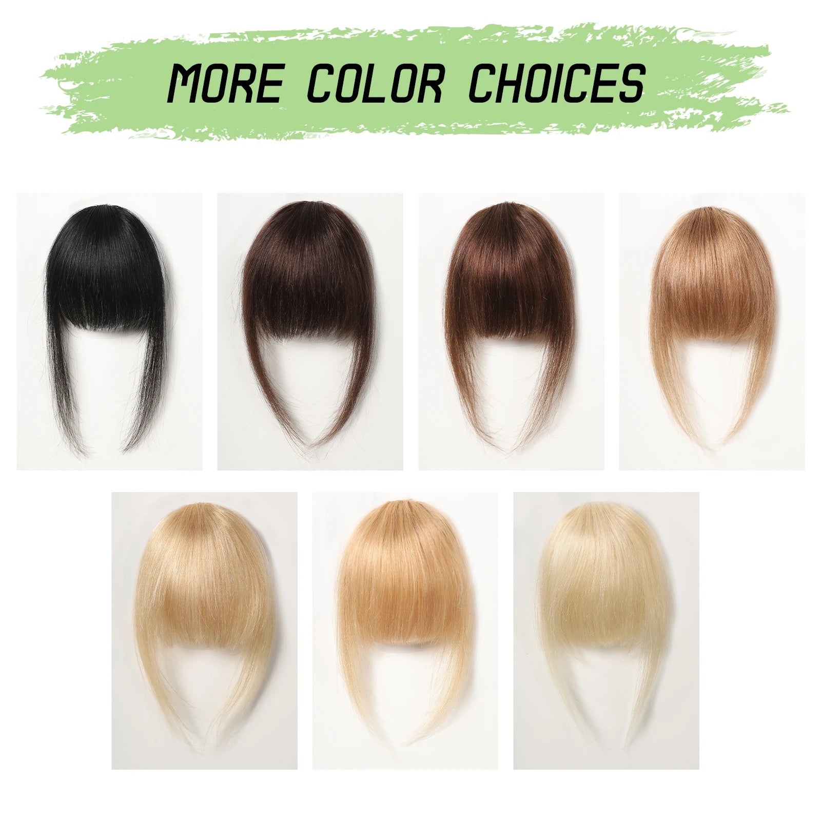 100% cheveux humains frange Clips dans Air frange frange postiche pour femmes platine blond Remy cheveux humains frange Extension de cheveux 4.5 pouces