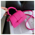 Sac en cuir PU de haute qualité, couleur unie, avec boucle, sac carré, sac bandoulière