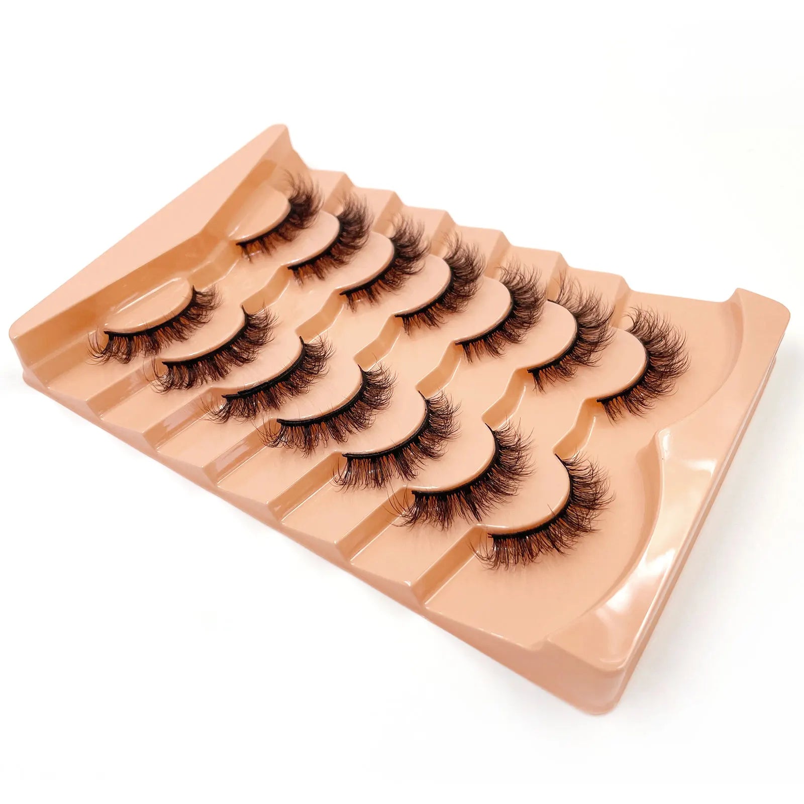 Nouveau 7 paires de faux cils épais, simulation 3D en fourrure de vison, faux cils dramatiques, vente en gros, fabrication de faux cils pleine ligne