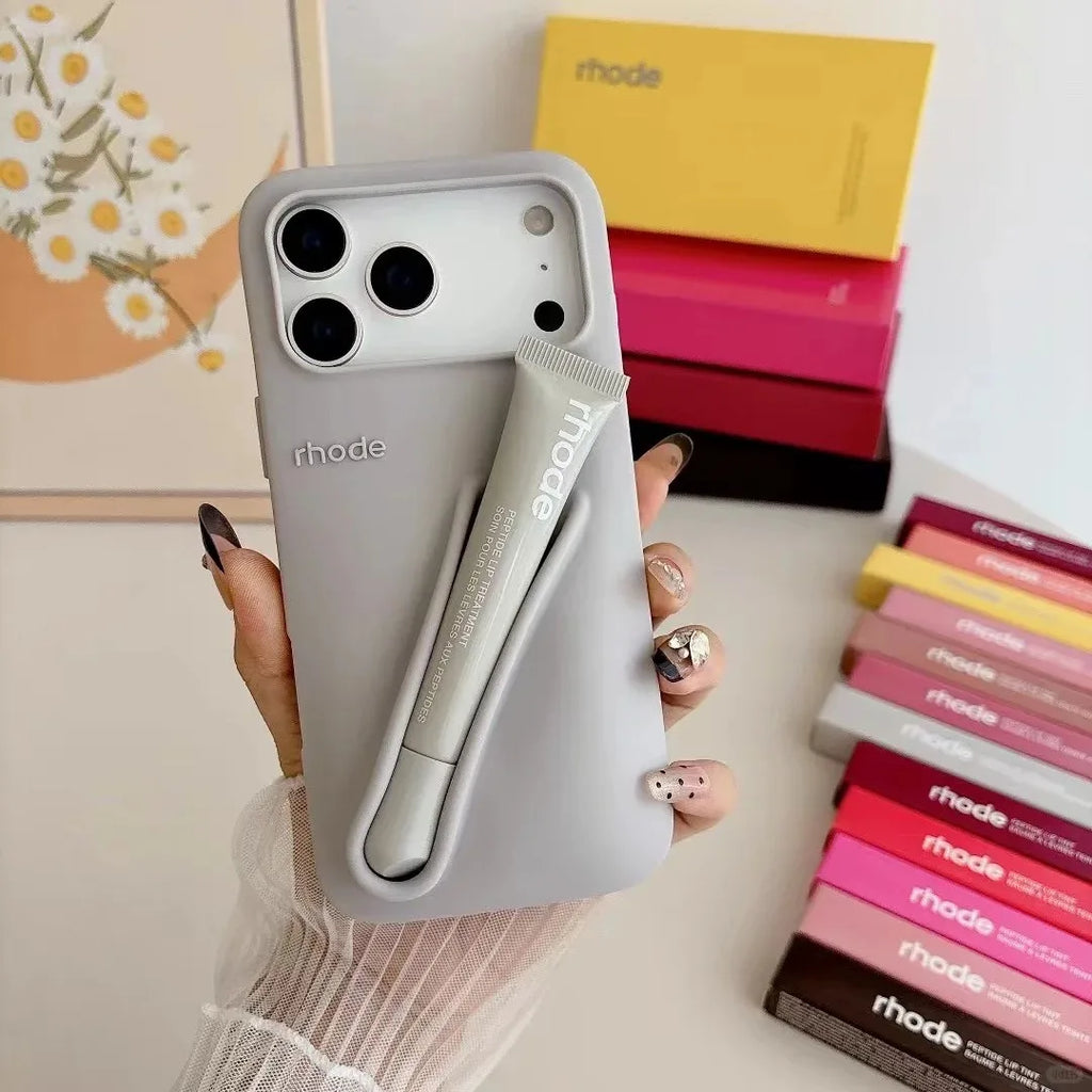 Coque Souple en Silicone de Marque pour iPhone 17 16 15 14 13 12 11 Pro Max Plus Air, Étui Portable pour Téléphone (sans Rouge à Lèvres ni Boîte)