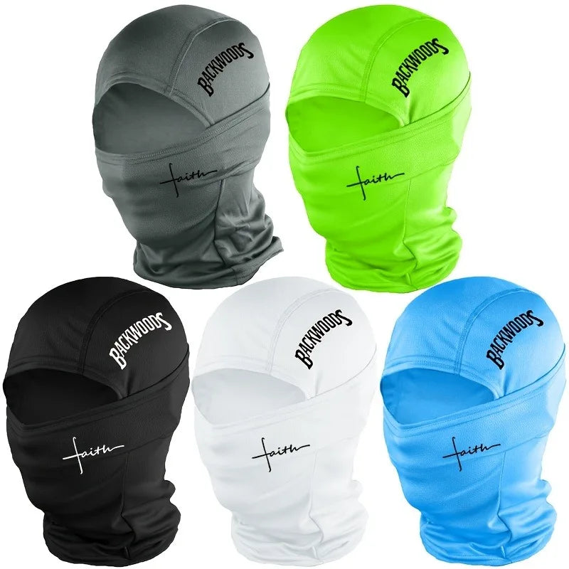 1 pièce/2 pièces/3 pièces en option-BackWOODS imprimé cagoule chapeau coupe-vent anti-poussière respirant-unisexe sports de plein air masque complet