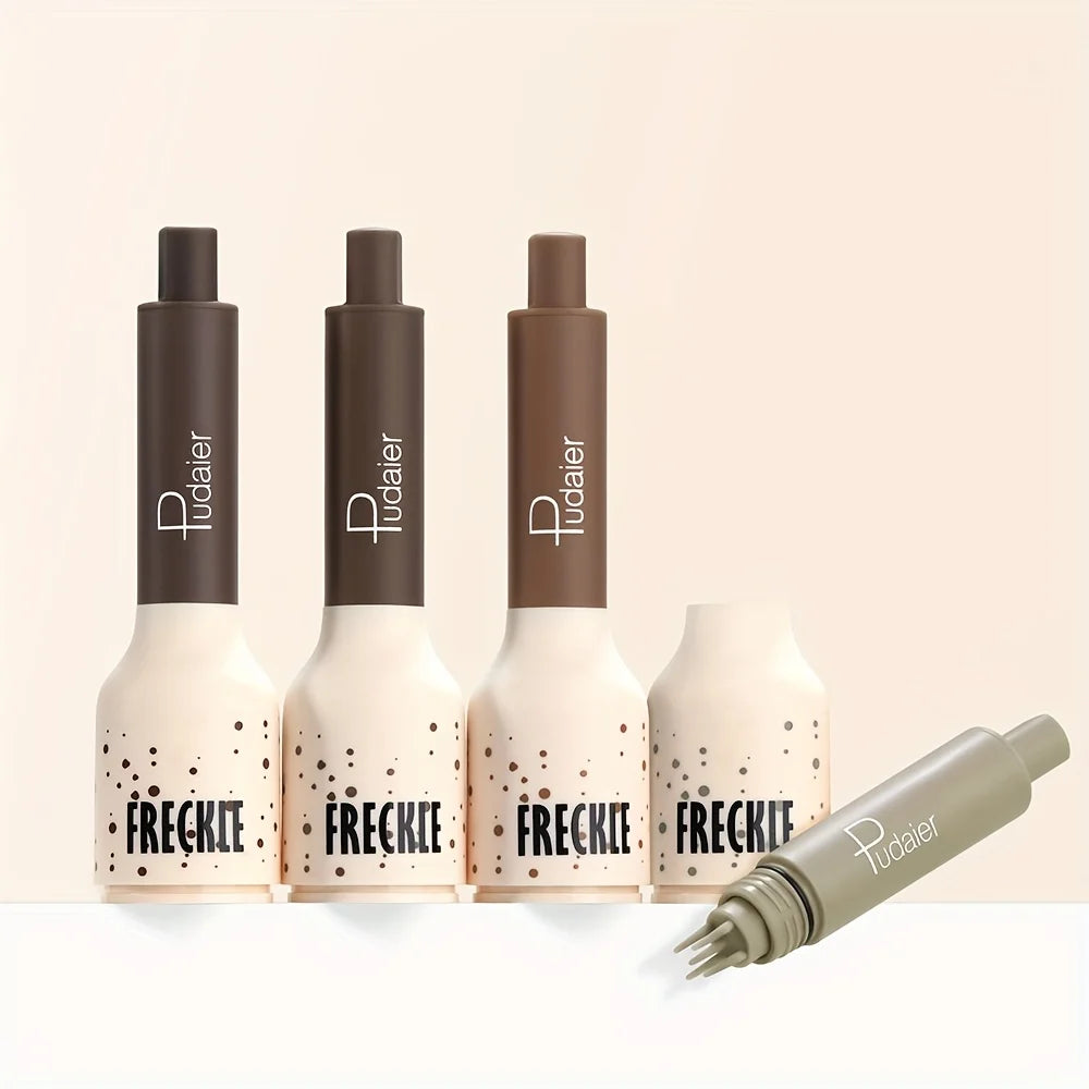Stylo de maquillage tampon de taches de rousseur imperméable, taches de rousseur à points d'aspect naturel, longue durée, résistant à la sueur, adapté aux débutants